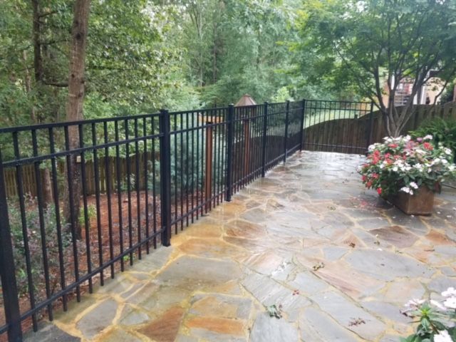 Aluminum 1 fence installed by Shelby Fence Company in Alabaster, AL