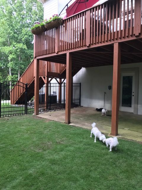 Aluminum Flat Top With Puppy Guard 4 fence installed by Shelby Fence Company in Alabaster, AL